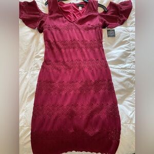 Simply Styled Open Shoulder Dress